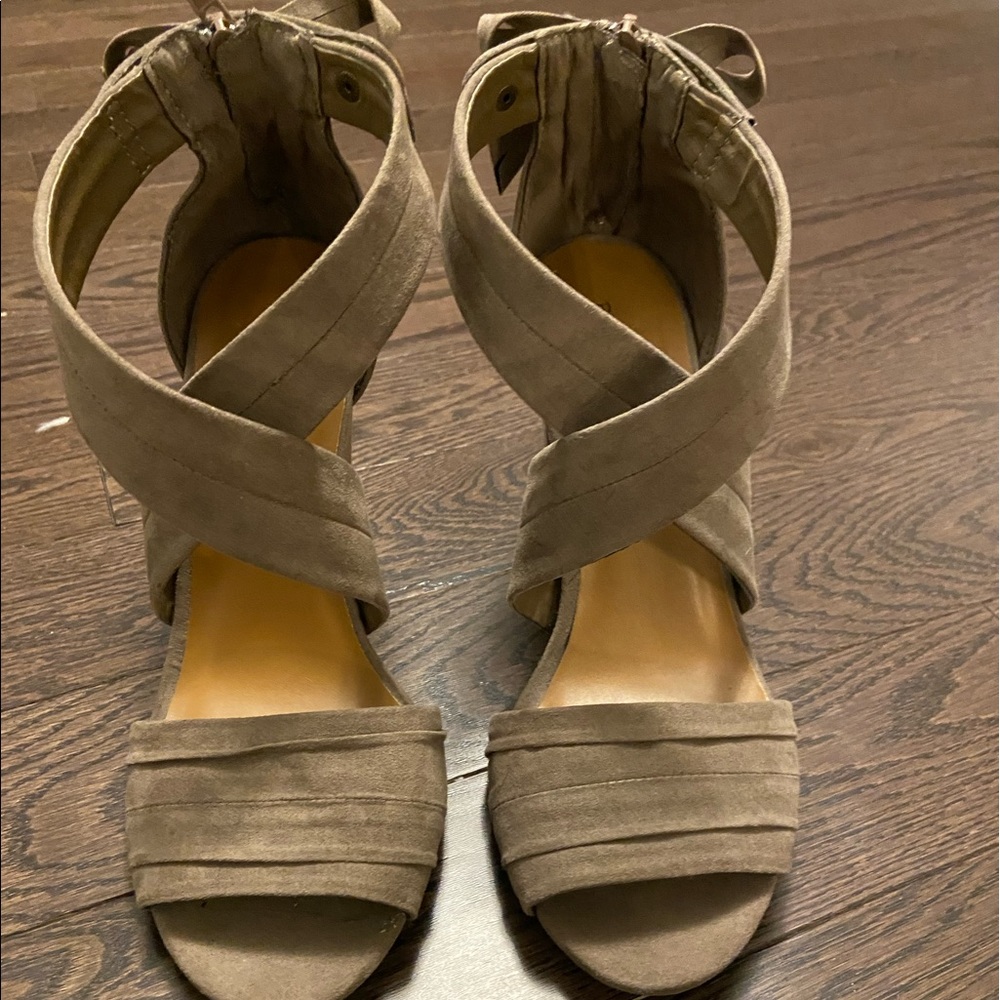 Suede Look Sandals